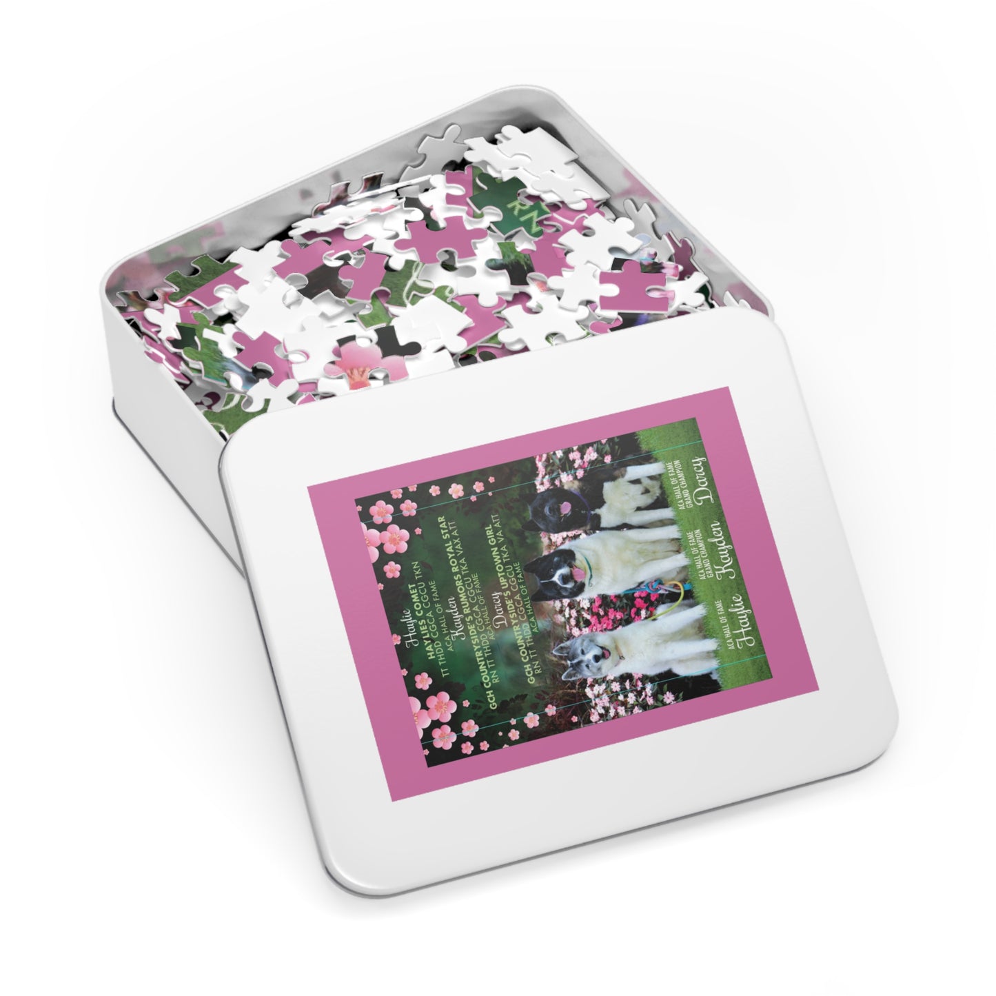 Custom Jigsaw Puzzle with Metal Box