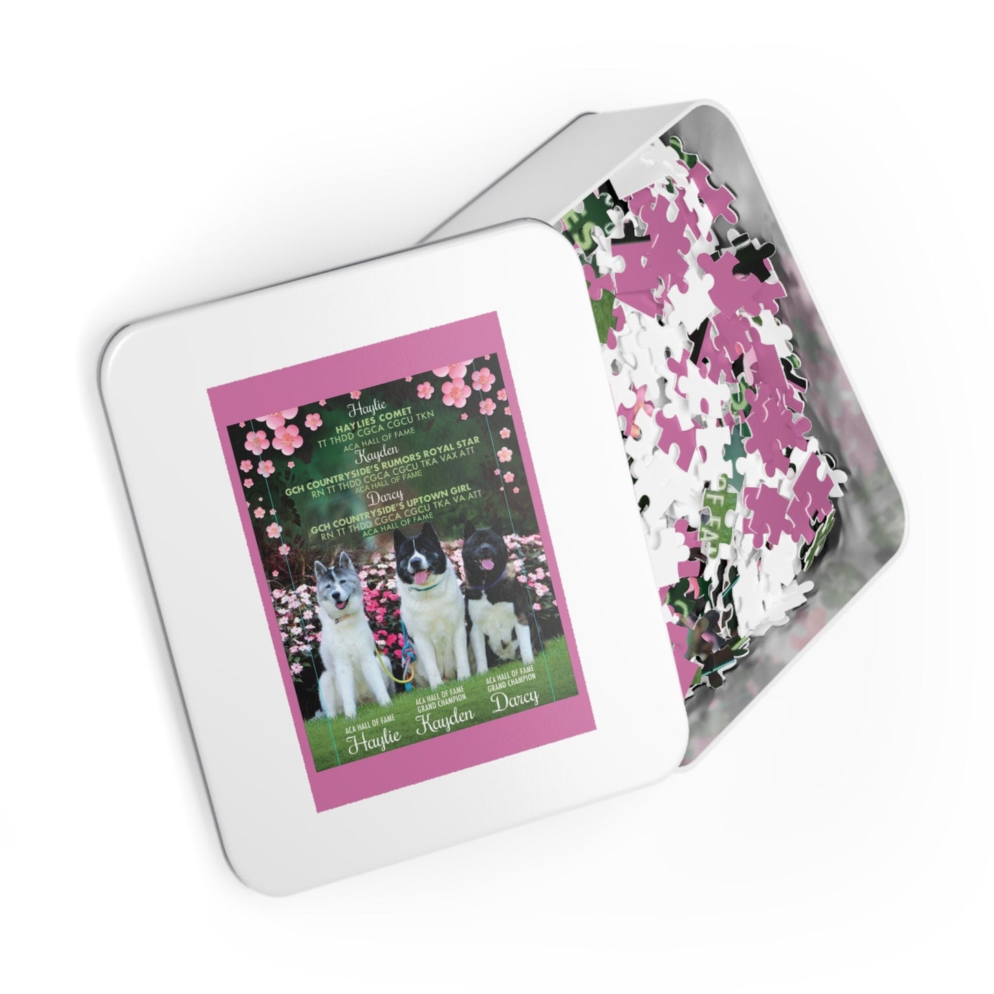 Custom Jigsaw Puzzle with Metal Box