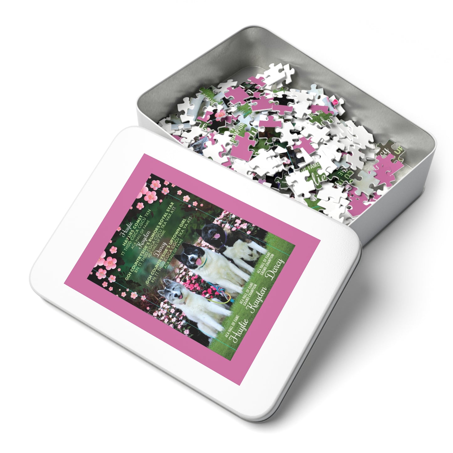 Custom Jigsaw Puzzle with Metal Box