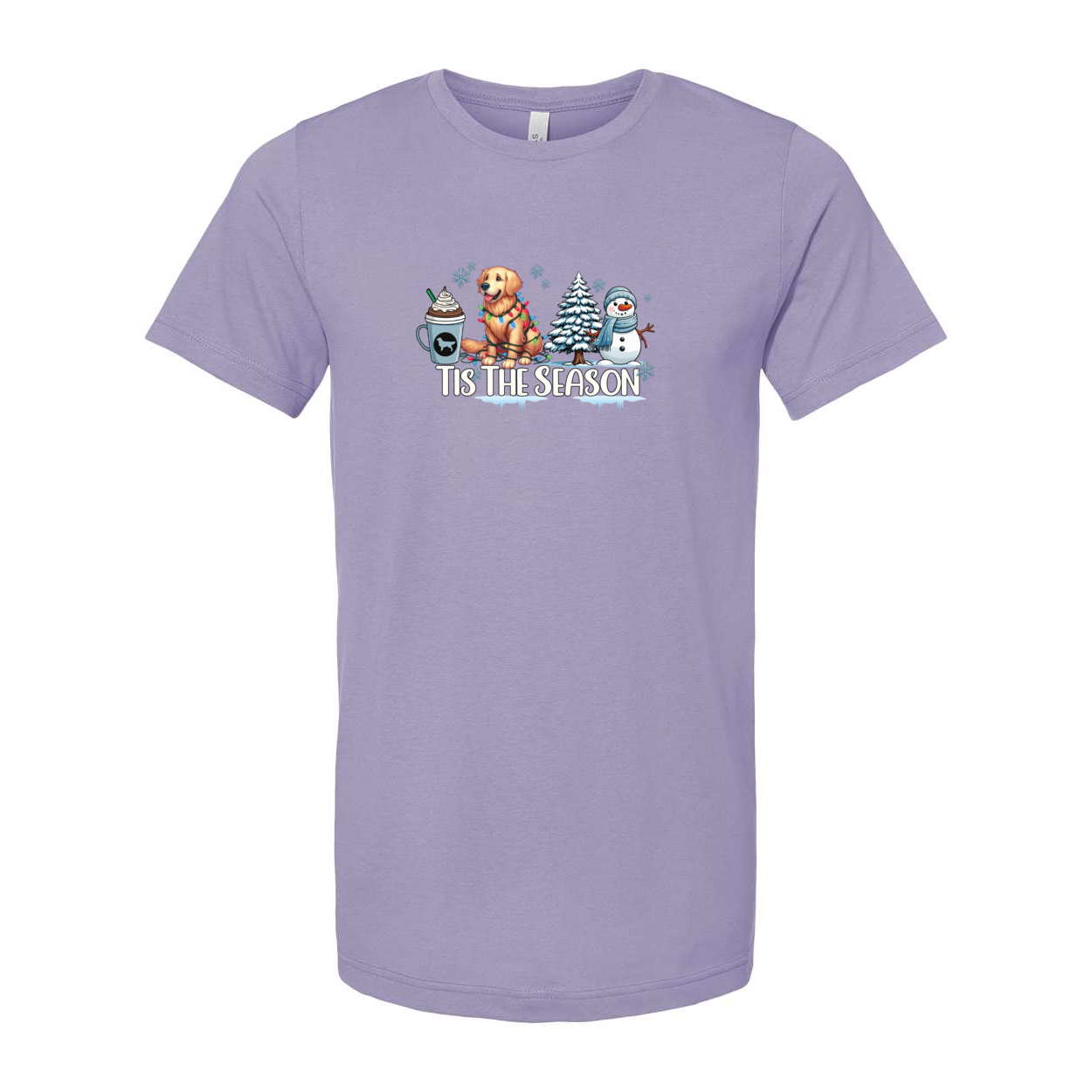 Golden Tis The Season Winter Unisex Short Sleeve Jersey Tee