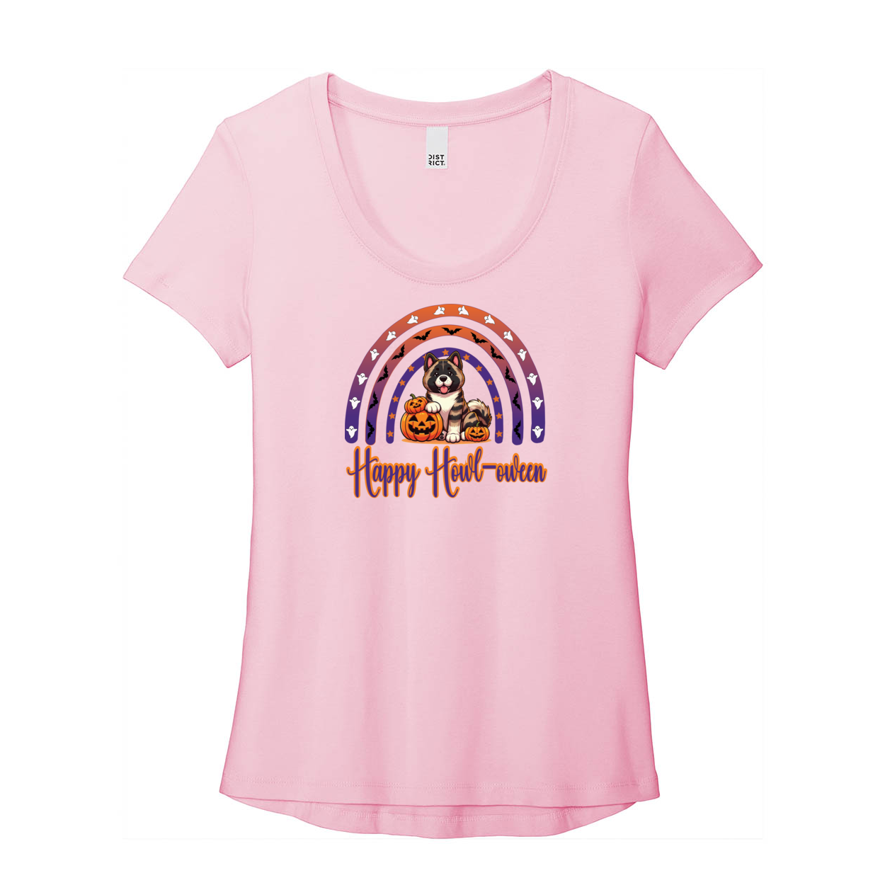 Akita Howl-oween Scoop Neck Tee