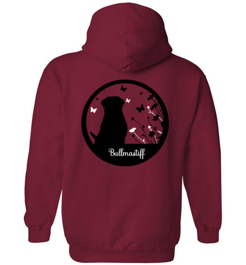 Bullmastiff Flowers Gildan Heavy Blend Hoodie S,M,L,XL - WagALotBowWow