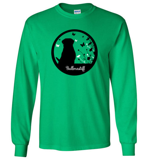 Bullmastiff Flowers Long Sleeve 2XL,3XL,4XL,5XL