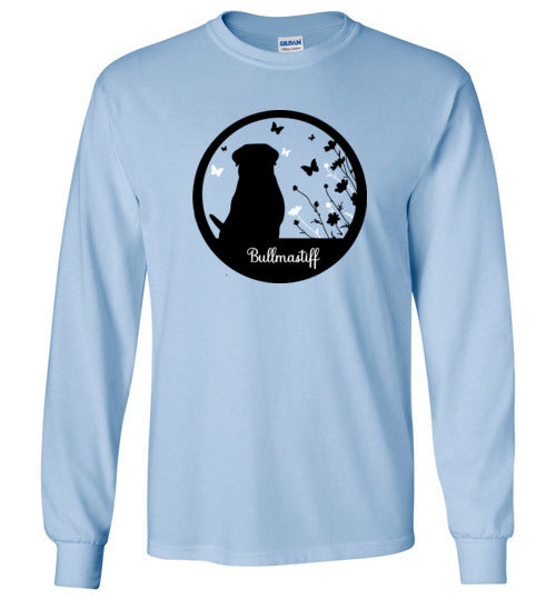 Bullmastiff Flowers Long Sleeve S,M,L,XL