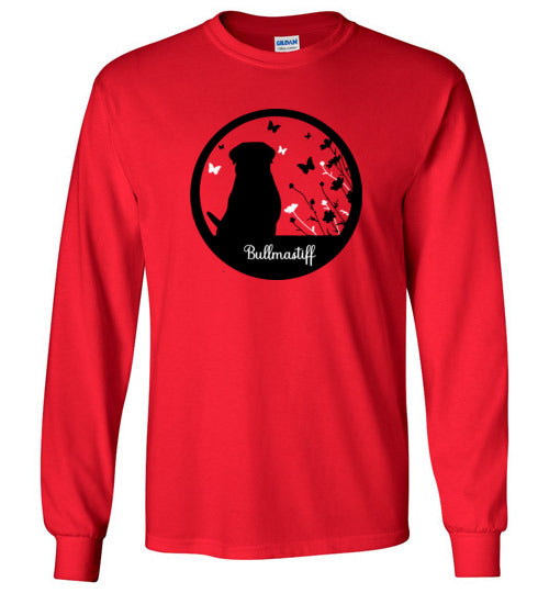 Bullmastiff Flowers Long Sleeve 2XL,3XL,4XL,5XL