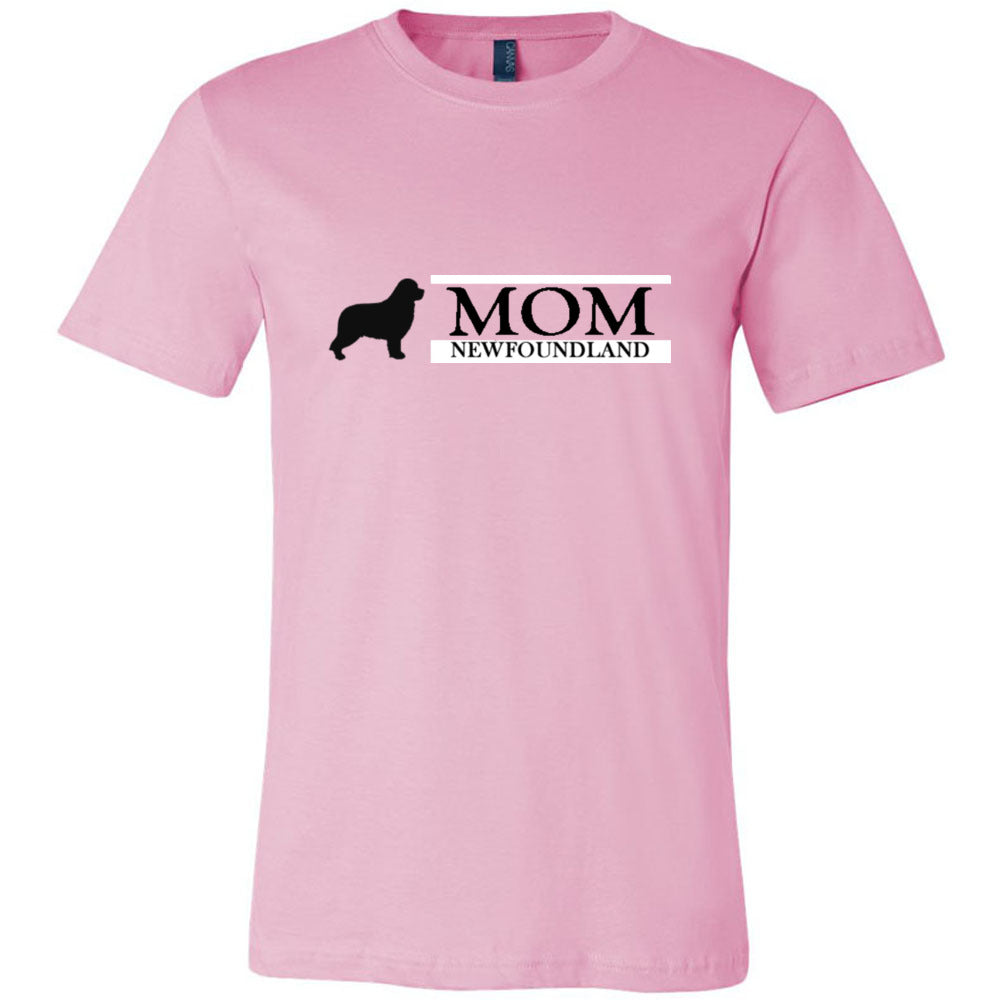 Newfoundland Mom Black Unisex Short Sleeve Jersey Tee - WagALotBowWow