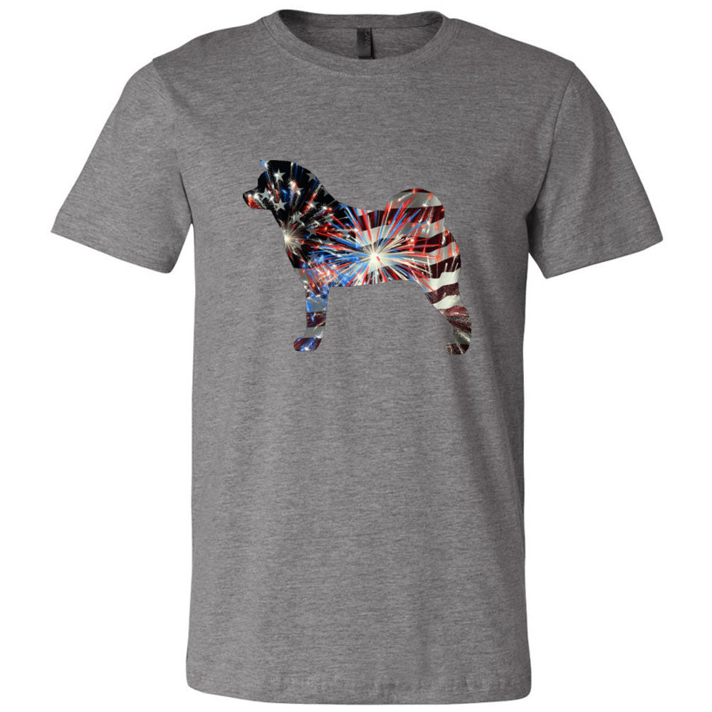 Patriotic Akita Unisex Short Sleeve Jersey Tee - WagALotBowWow