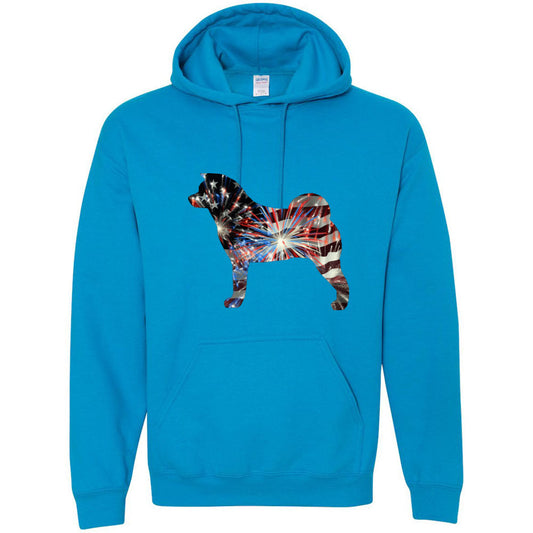 Patriotic Akita Gildan Unisex Heavy Blend Hooded Sweatshirt - WagALotBowWow