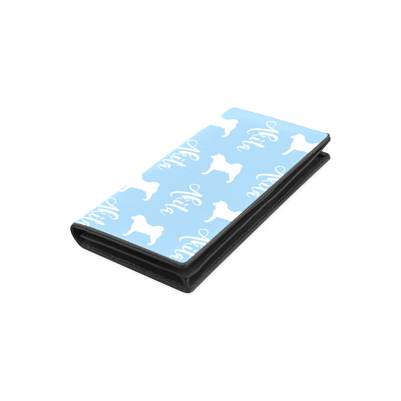 Leather Wallet 11 Slot Akita Design - WagALotBowWow