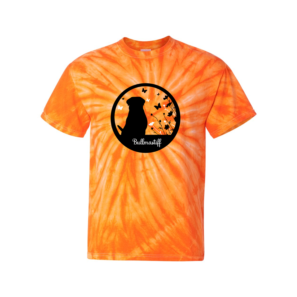Bullmastiff Flowers Pinwheel SS S,M,L,XL
