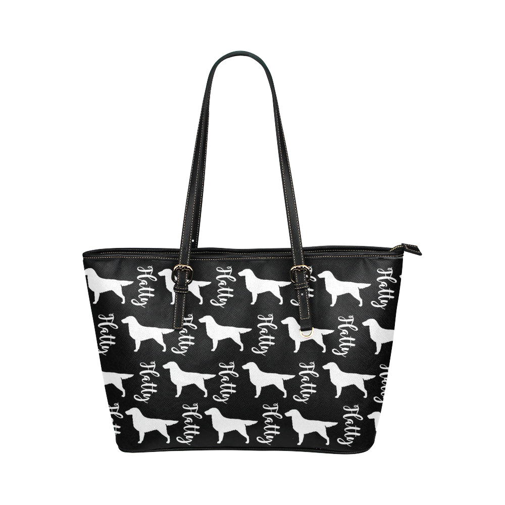 Flatty Leather Tote - WagALotBowWow