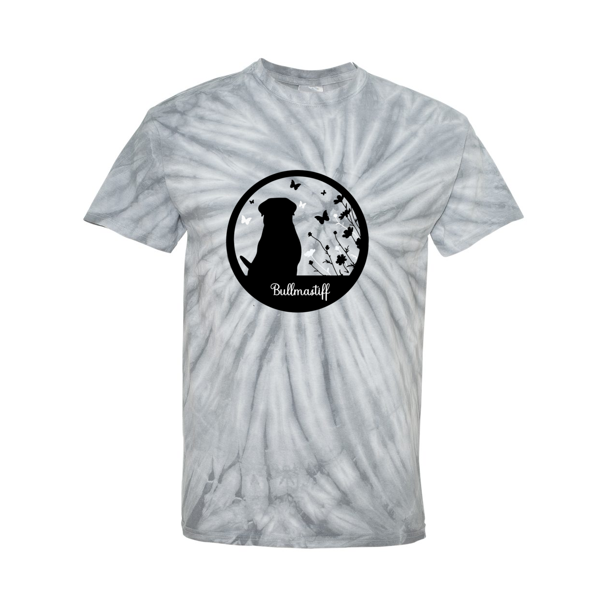Bullmastiff Flowers Pinwheel SS S,M,L,XL