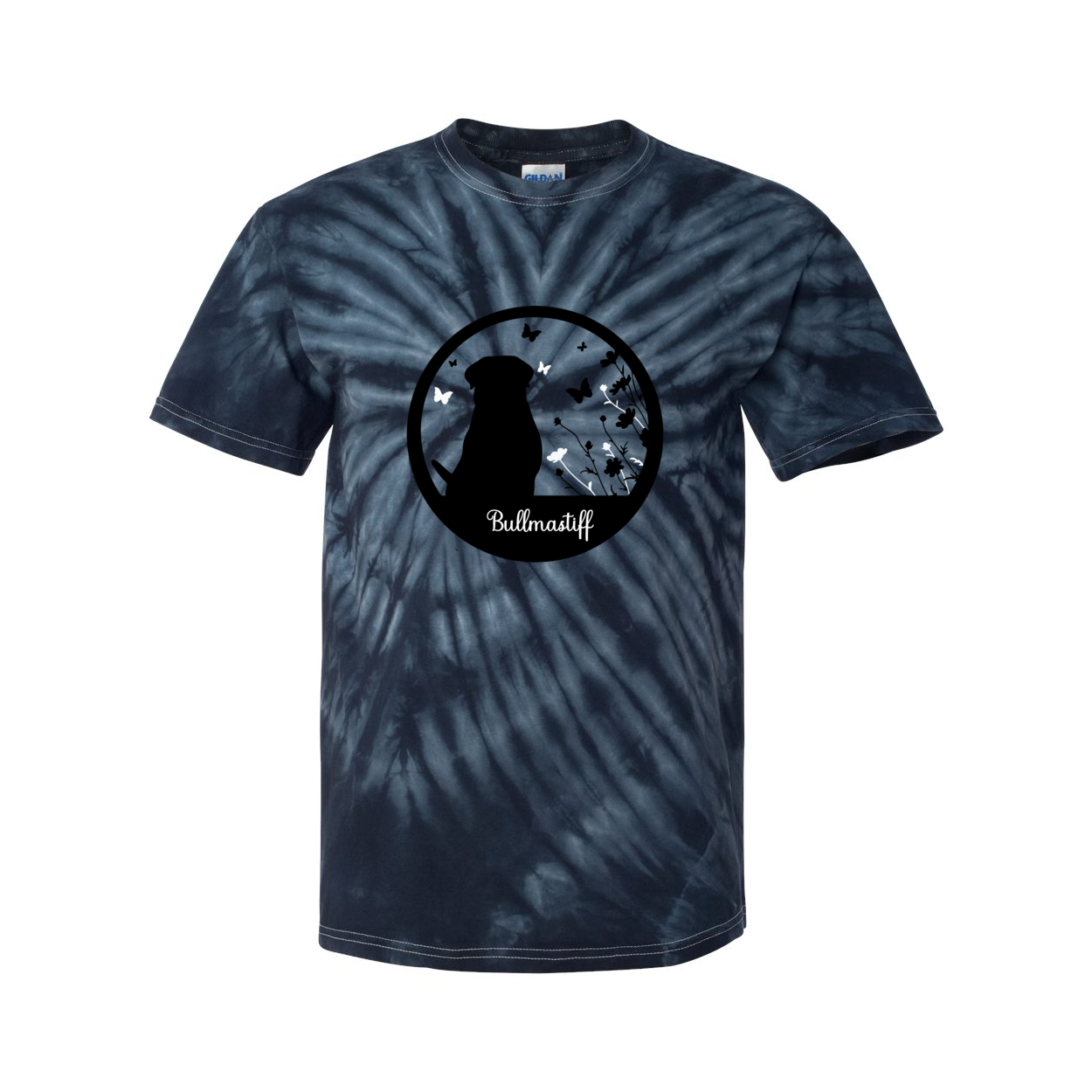 Bullmastiff Flowers Pinwheel SS S,M,L,XL