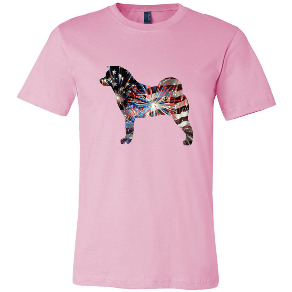 Patriotic Akita Unisex Short Sleeve Jersey Tee - WagALotBowWow