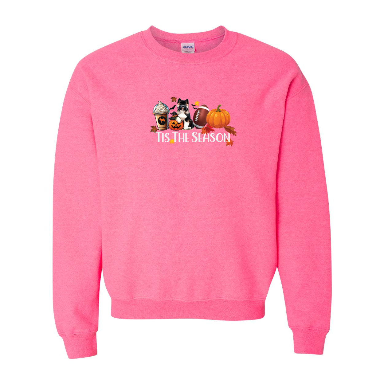 Akita Tis The Season Pumpkin Gildan Sweatshirt