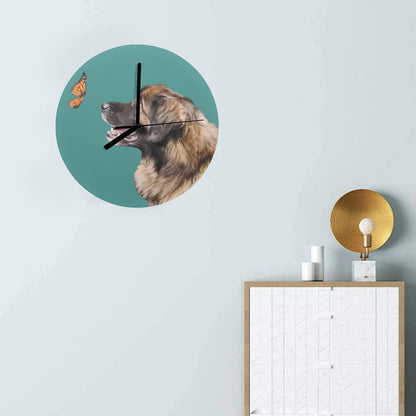 Leonberger Butterfly Clock