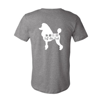 Scent Poodle Show Cut F/B Unisex Short Sleeve Jersey Tee