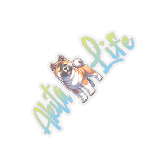 Akita Life Fawn Kiss-Cut Stickers