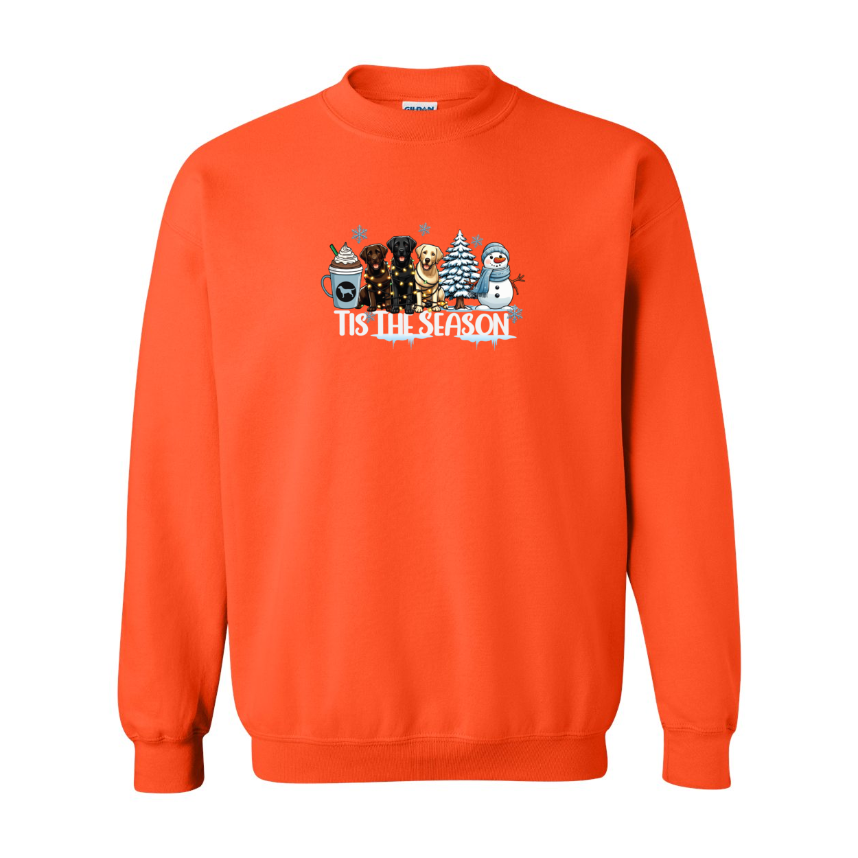 Labrador Tis The Season Winter Heavy Blend Crewneck Sweatshirt