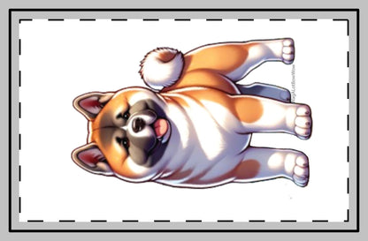 Fawn Akita Magnet