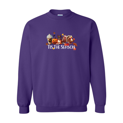 Boxer Tis The Season Turkey Heavy Blend Crewneck Sweatshirt