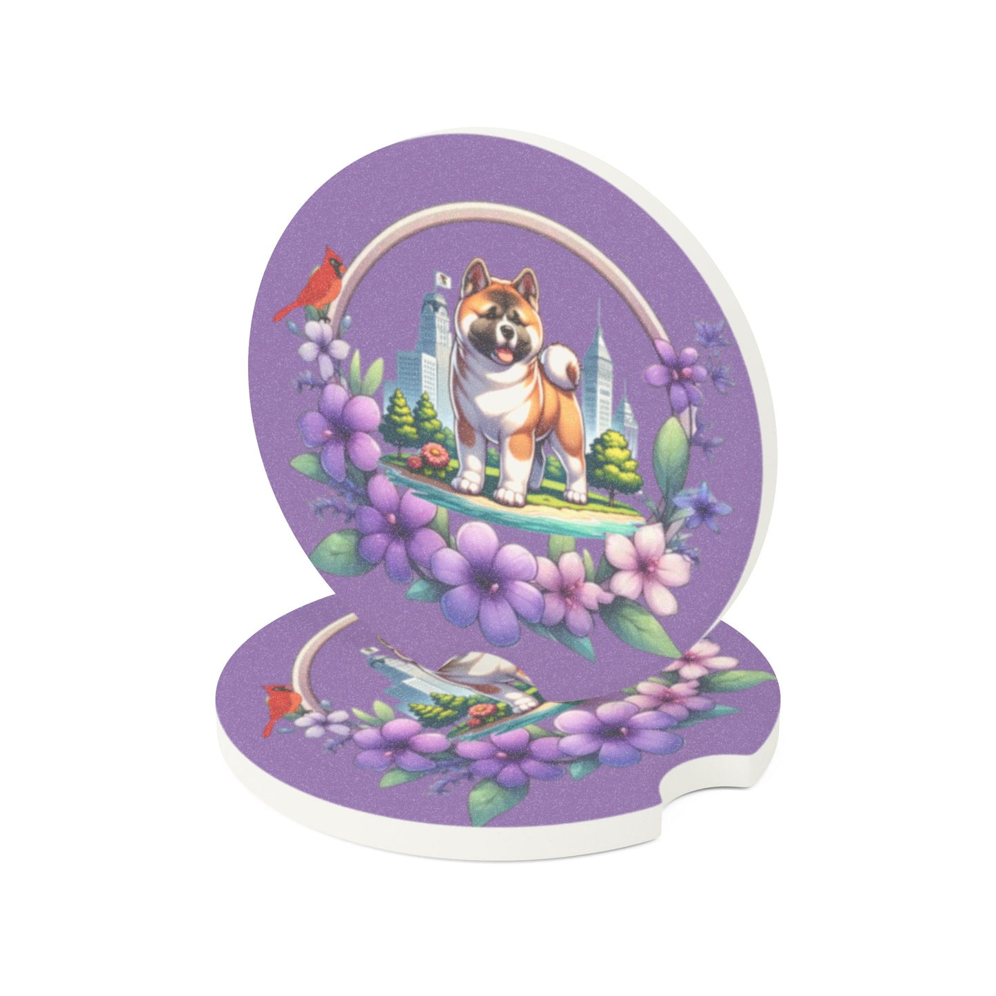 Custom Soapstone Car Coaster - WagALotBowWow