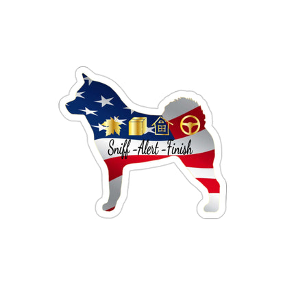 Akita Scent USA Die-Cut Stickers