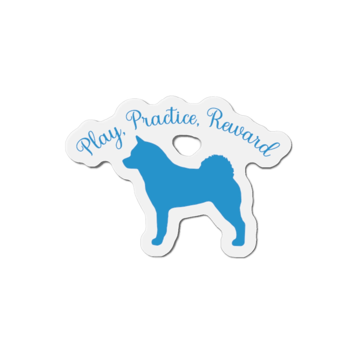 PlayRracticeReward Akita Die-Cut Magnets