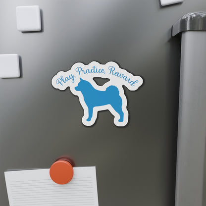 PlayRracticeReward Akita Die-Cut Magnets