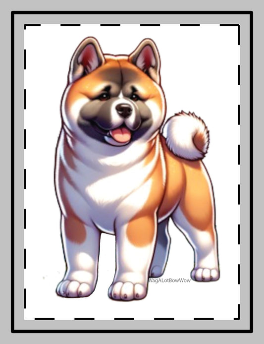 Fawn Akita Magnet