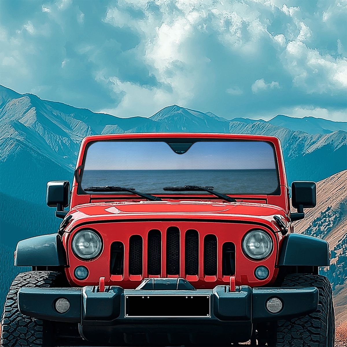 SUV Windshield Sun Shade 53" x 16"