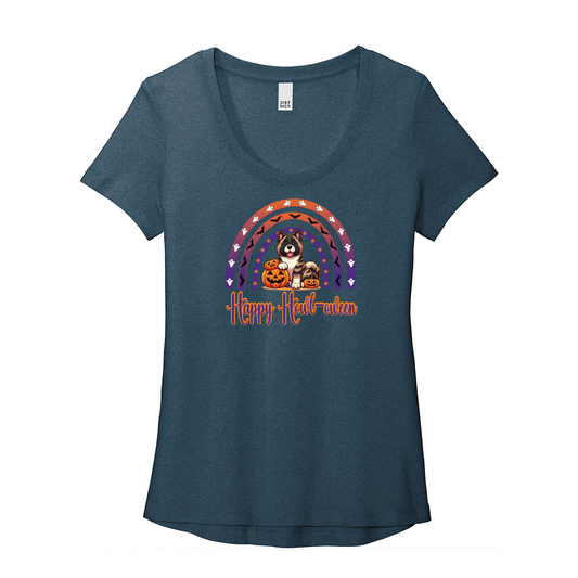 Akita Howl-oween Scoop Neck Tee