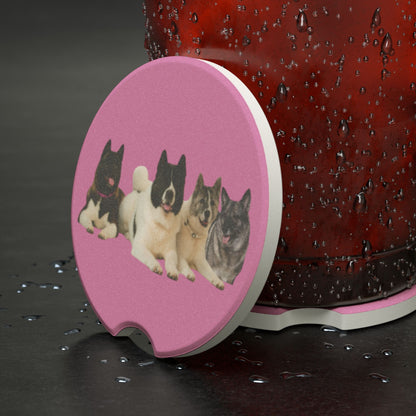 Car Coaster Custom Soapstone - Picture Kids, Dogs, Horses, or a Logo