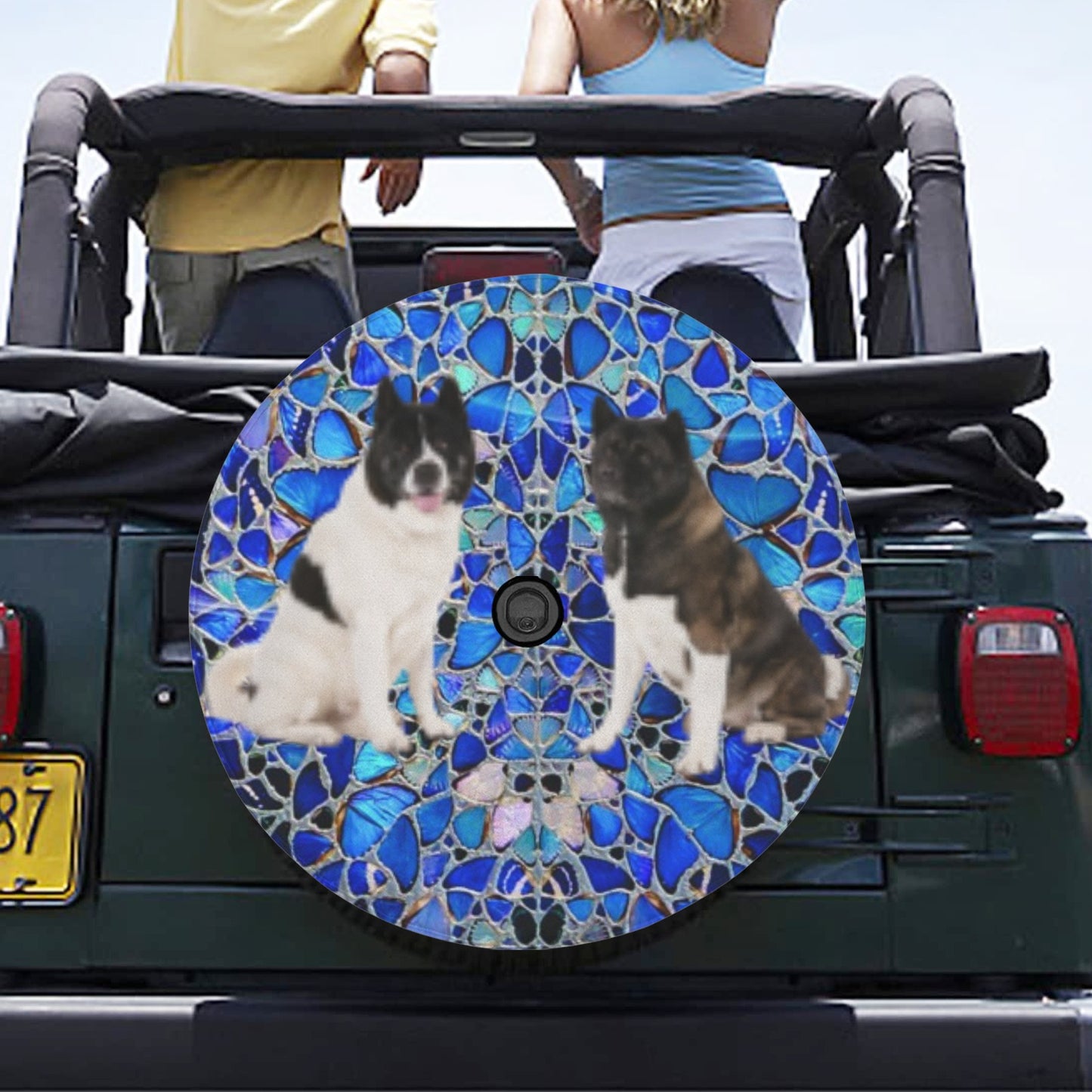 Custom Spare Tire Cover with Camera Hole