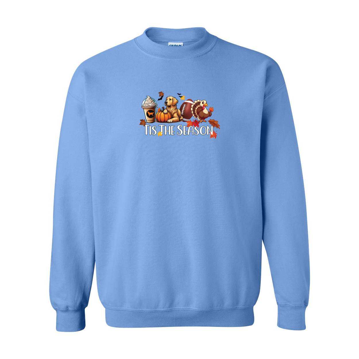 Golden Tis The Season Fall Heavy Blend Crewneck Sweatshirt