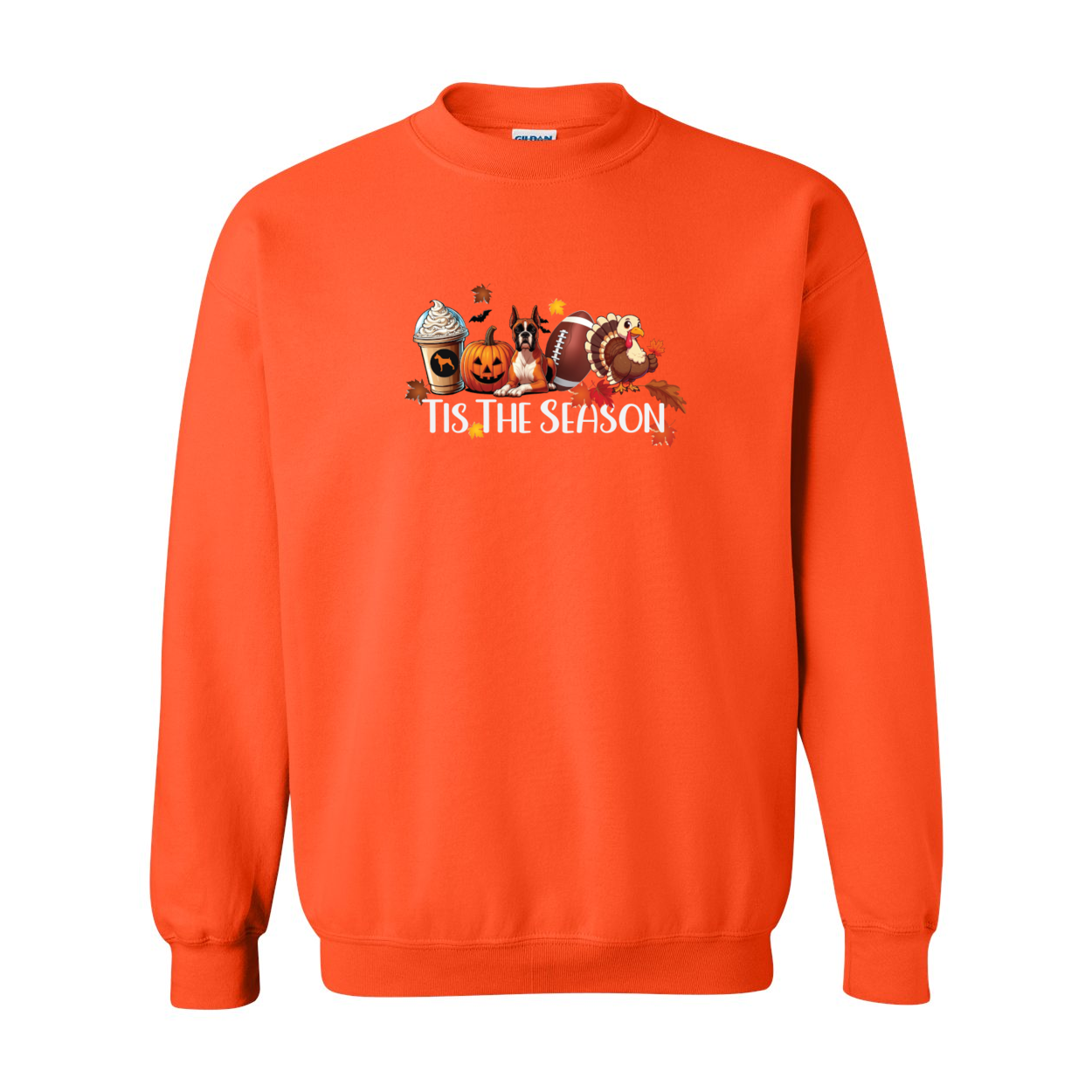 Boxer Tis The Season Turkey Heavy Blend Crewneck Sweatshirt