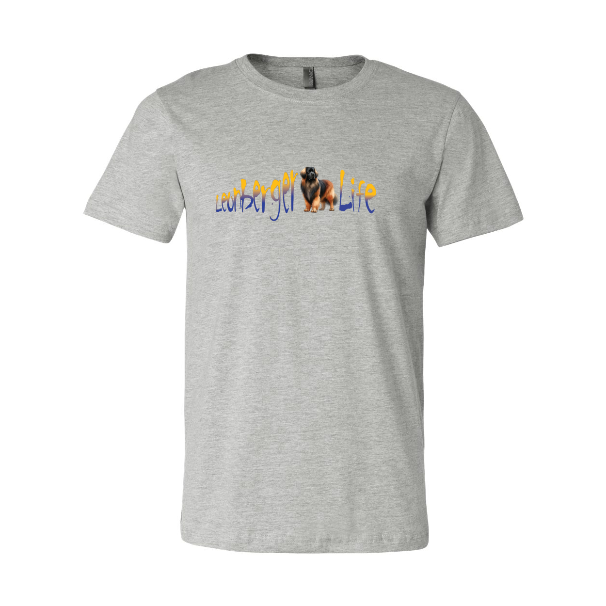 Leonberger Life YellowBlue Unisex Short Sleeve Jersey Tee