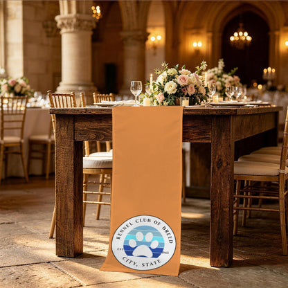 peach skin table runner
