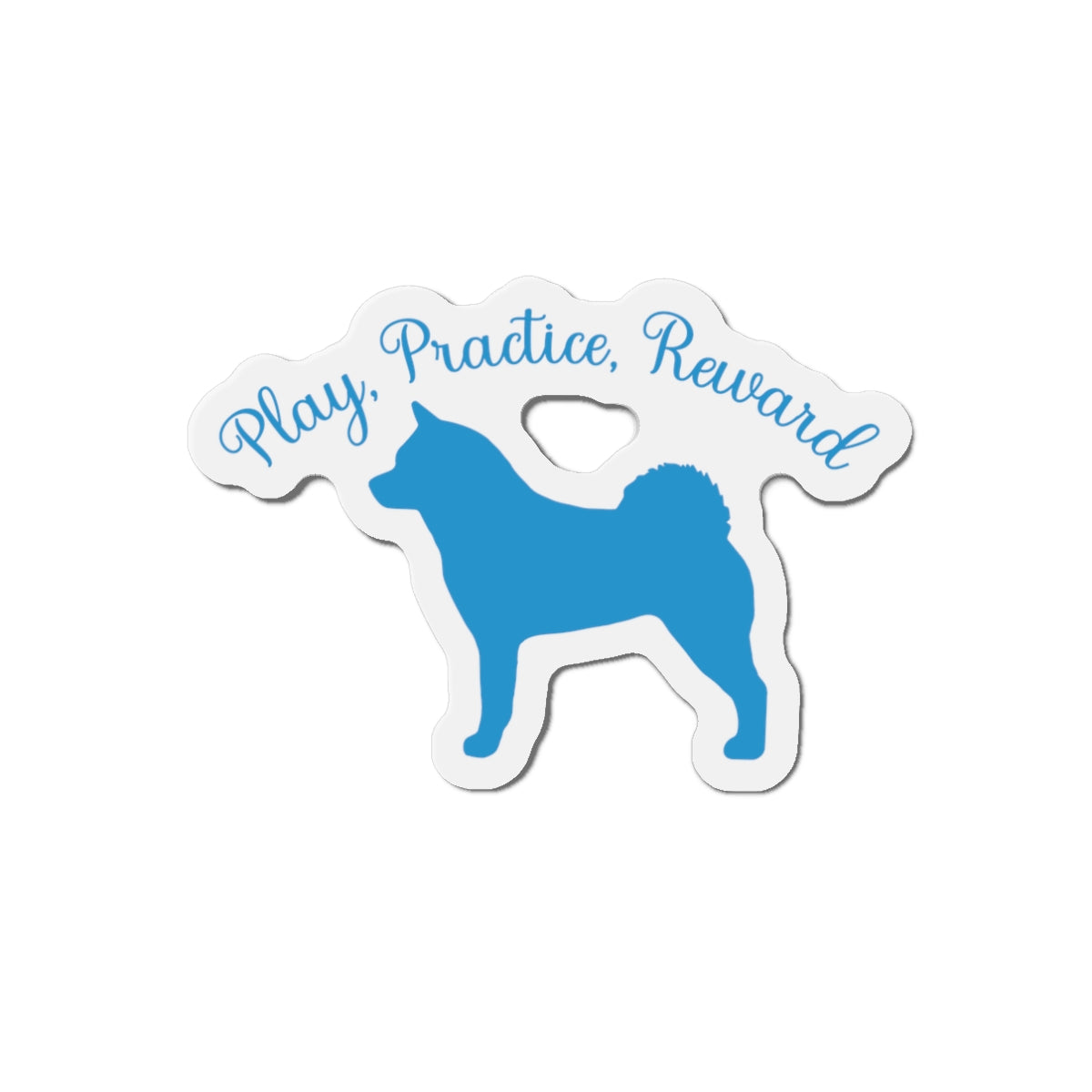 PlayRracticeReward Akita Die-Cut Magnets