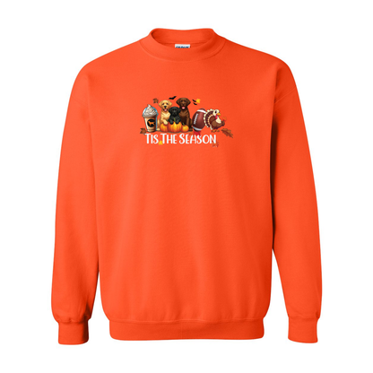 Labrador Tis The Season Fall Heavy Blend Crewneck Sweatshirt