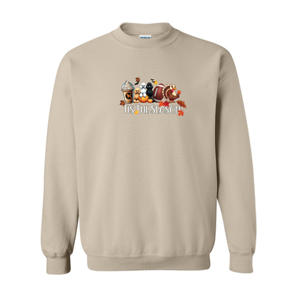 Poodle Tis The Season Fall Heavy Blend Crewneck Sweatshirt