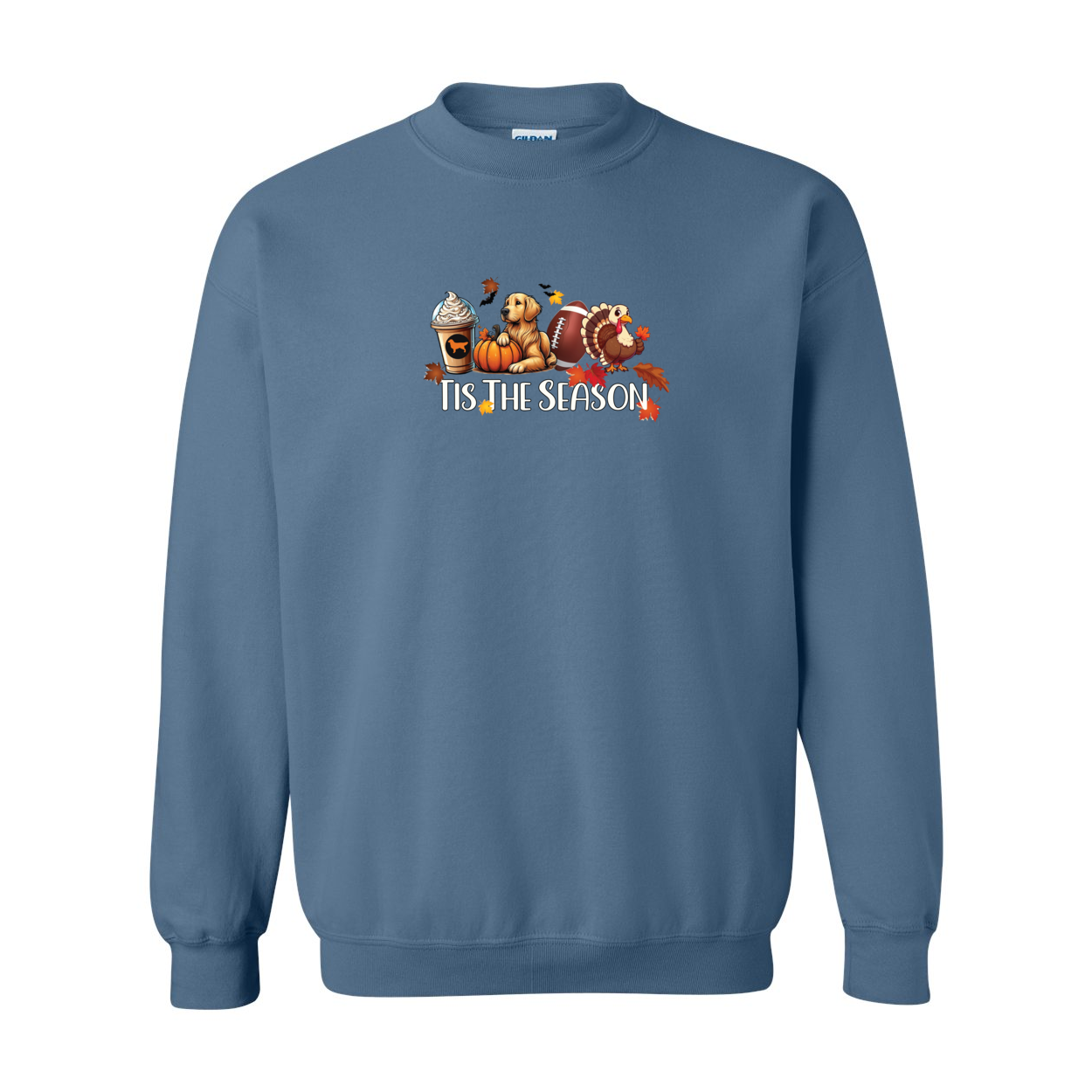 Golden Tis The Season Fall Heavy Blend Crewneck Sweatshirt