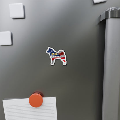 Sniff-Alert-Finish Akita USA Die-Cut Magnets