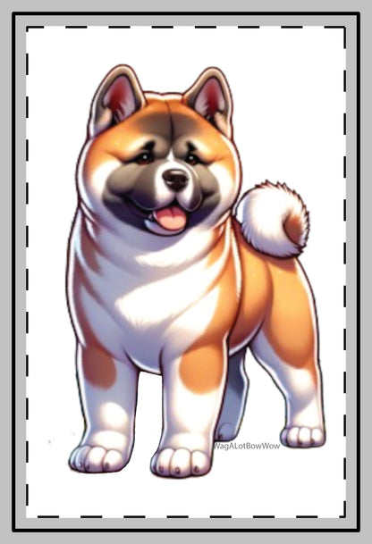Fawn Akita Magnet