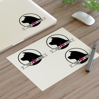 Titan Akitas Sticker Sheet — Dog Silhouette Decal Pack