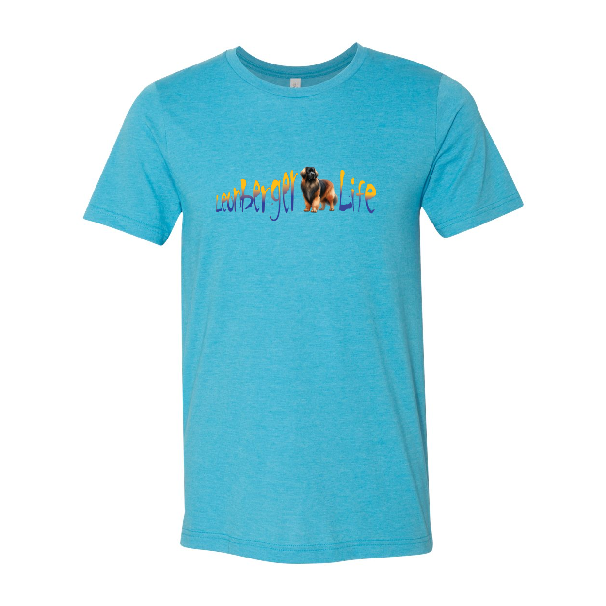 Leonberger Life YellowBlue Unisex Short Sleeve Jersey Tee