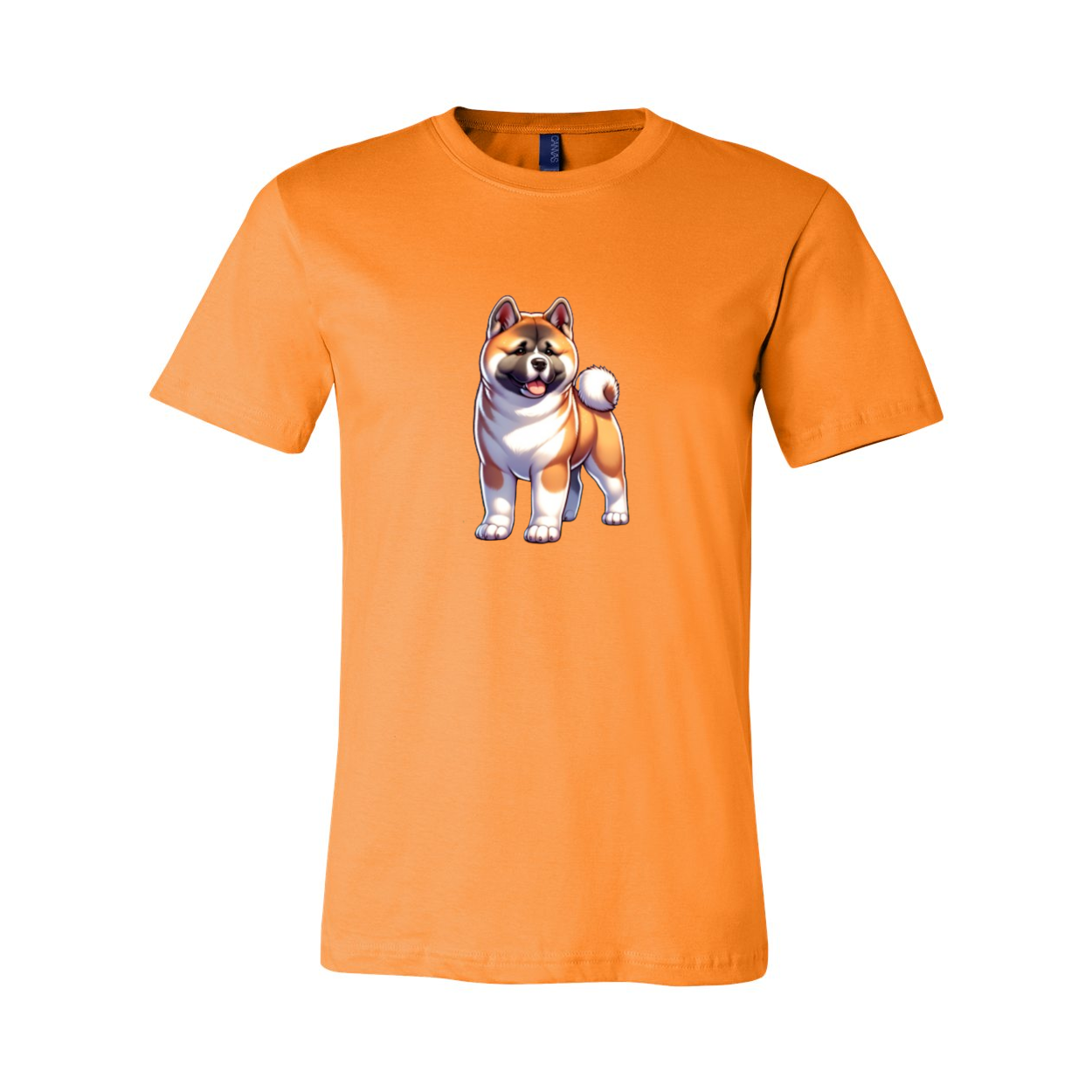 Akita Fawn Cartoon Front Unisex Short Sleeve Jersey Tee