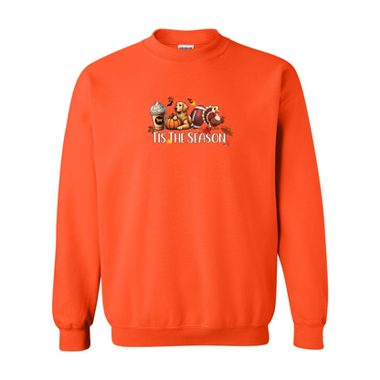 Golden Tis The Season Fall Heavy Blend Crewneck Sweatshirt