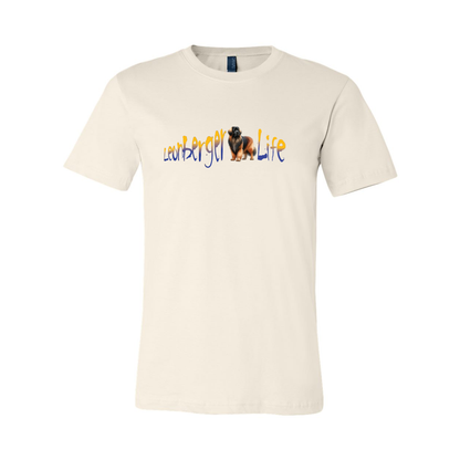 Leonberger Life YellowBlue Unisex Short Sleeve Jersey Tee