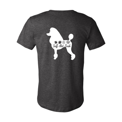 Scent Poodle Show Cut F/B Unisex Short Sleeve Jersey Tee